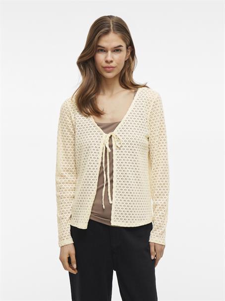 VIMIRO V-NECK L/S CARDIGAN birch