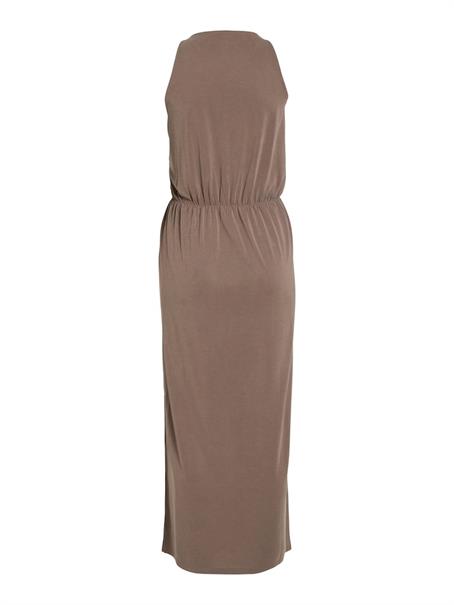 VIMODALA S/L MAXI DRESS/SU - NOOS walnut