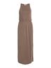 VIMODALA S/L MAXI DRESS/SU - NOOS walnut