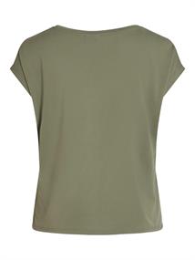 VIMODALA V-NECK S/S TOP - NOOS four leaf clover