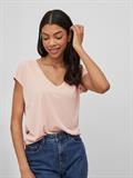 VIMODALA V-NECK S/S TOP - NOOS misty rose