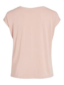 VIMODALA V-NECK S/S TOP - NOOS misty rose