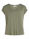 VIMODALA V-NECK S/S TOP/SU - NOOS four leaf clover