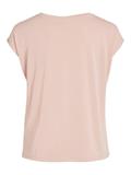 VIMODALA V-NECK S/S TOP/SU - NOOS misty rose