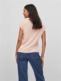 VIMODALA V-NECK S/S TOP/SU - NOOS misty rose