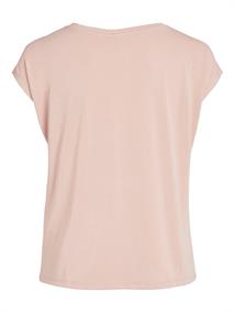 VIMODALA V-NECK S/S TOP/SU - NOOS misty rose