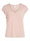 VIMODALA V-NECK S/S TOP/SU - NOOS misty rose
