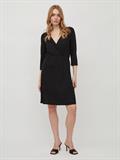 VIMOONEY 3/4 WRAP DRESS black