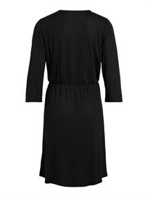 VIMOONEY 3/4 WRAP DRESS black