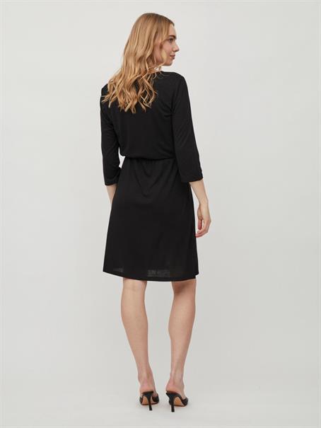 VIMOONEY 3/4 WRAP DRESS black