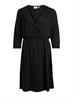 VIMOONEY 3/4 WRAP DRESS black