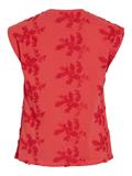 VINAYLA O-NECK S/L TOP/1 hibiscus