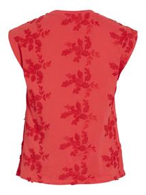 VINAYLA O-NECK S/L TOP/1 hibiscus