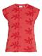 VINAYLA O-NECK S/L TOP/1 hibiscus