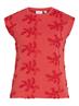 VINAYLA O-NECK S/L TOP/1 hibiscus