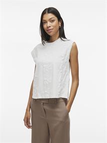 VINAYLA O-NECK S/L TOP/1 snow white