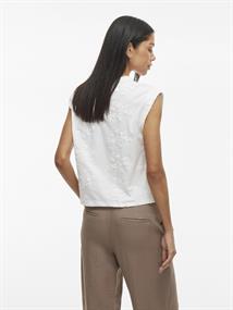 VINAYLA O-NECK S/L TOP/1 snow white