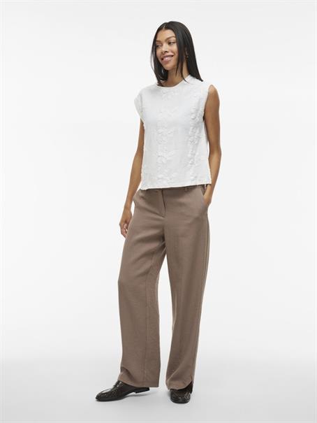 VINAYLA O-NECK S/L TOP/1 snow white