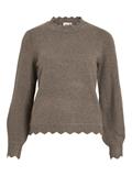 VINIKOLINA O-NECK L/S KNIT TOP - NOOS falcon