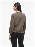 VINIKOLINA O-NECK L/S KNIT TOP - NOOS falcon