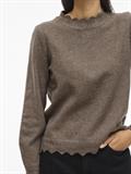 VINIKOLINA O-NECK L/S KNIT TOP - NOOS falcon