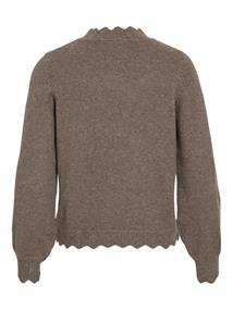 VINIKOLINA O-NECK L/S KNIT TOP - NOOS falcon