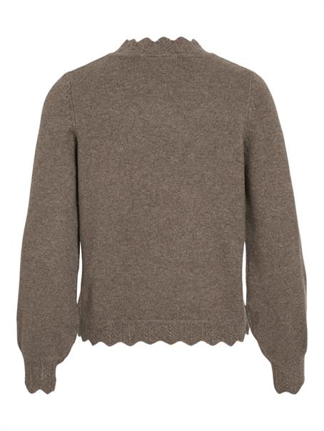 VINIKOLINA O-NECK L/S KNIT TOP - NOOS falcon