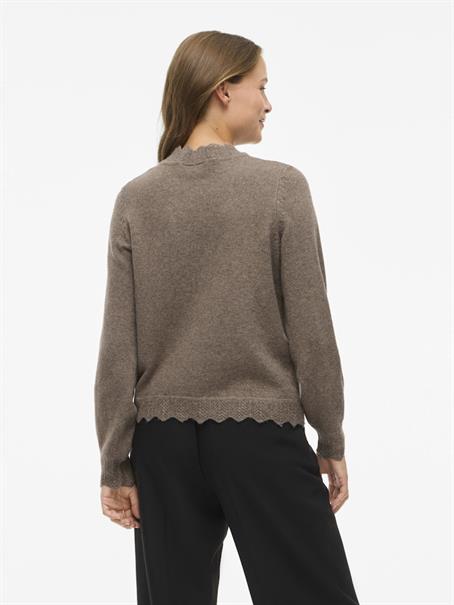 VINIKOLINA O-NECK L/S KNIT TOP - NOOS falcon