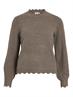 VINIKOLINA O-NECK L/S KNIT TOP - NOOS falcon