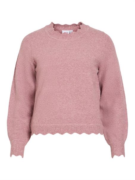 VINIKOLINA O-NECK L/S KNIT TOP - NOOS nostalgia rose