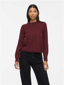 VINIKOLINA O-NECK L/S KNIT TOP - NOOS port royale