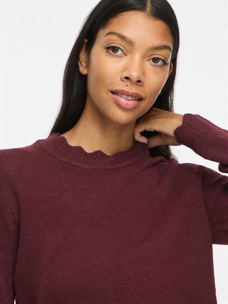 VINIKOLINA O-NECK L/S KNIT TOP - NOOS port royale