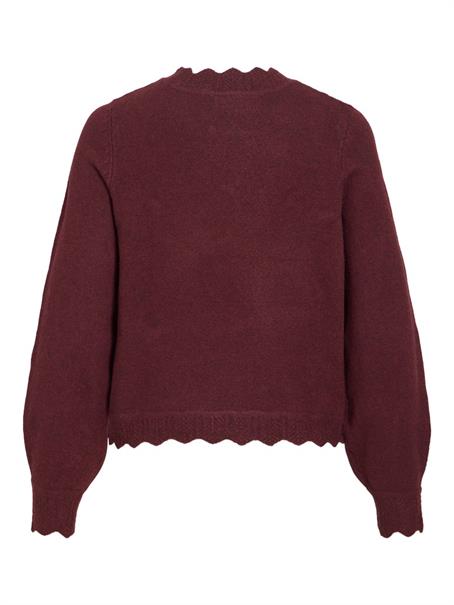 VINIKOLINA O-NECK L/S KNIT TOP - NOOS port royale