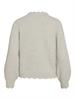 VINIKOLINA O-NECK L/S KNIT TOP - NOOS super light natural melan