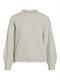 VINIKOLINA O-NECK L/S KNIT TOP - NOOS super light natural melan