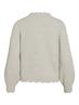 VINIKOLINA O-NECK L/S KNIT TOP - NOOS super light natural melan
