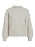 VINIKOLINA O-NECK L/S KNIT TOP - NOOS super light natural melan