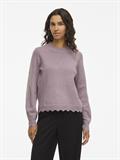 VINIKOLINA O-NECK L/S KNIT TOP - NOOS toadstool