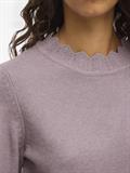 VINIKOLINA O-NECK L/S KNIT TOP - NOOS toadstool