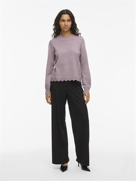 VINIKOLINA O-NECK L/S KNIT TOP - NOOS toadstool