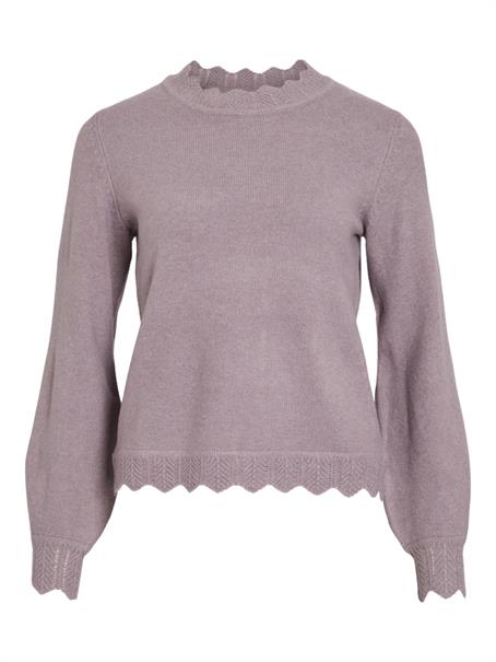VINIKOLINA O-NECK L/S KNIT TOP - NOOS toadstool