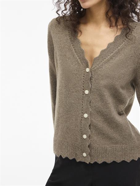 VINIKOLINA V-NECK L/S KNIT CARDIGAN falcon