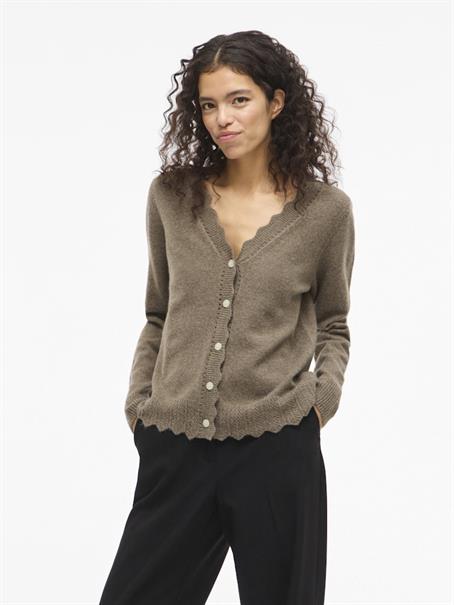VINIKOLINA V-NECK L/S KNIT CARDIGAN falcon