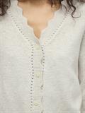 VINIKOLINA V-NECK L/S KNIT CARDIGAN super light natural melan