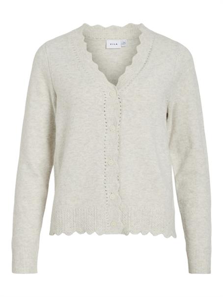 VINIKOLINA V-NECK L/S KNIT CARDIGAN super light natural melan