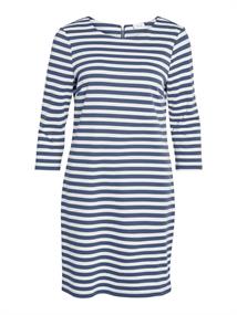 VININNY 3/4 O-NECK DRESS - NOOS bijou blue