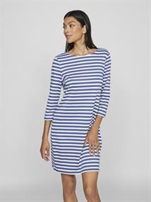 VININNY 3/4 O-NECK DRESS - NOOS bijou blue
