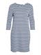 VININNY 3/4 O-NECK DRESS - NOOS bijou blue