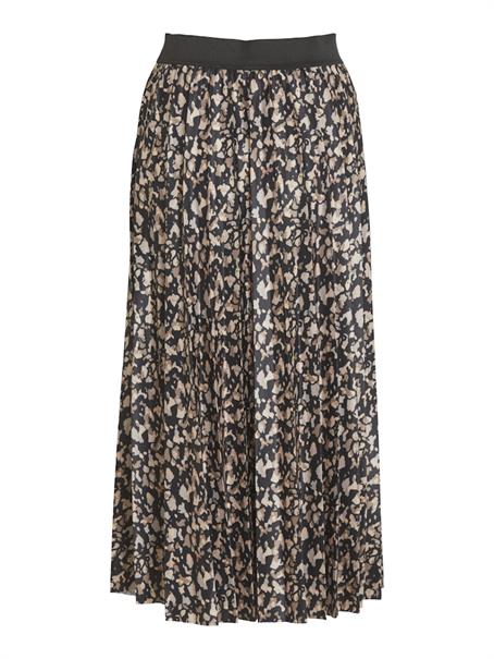 VINITBAN PRINT MIDI SKIRT - NOOS black1