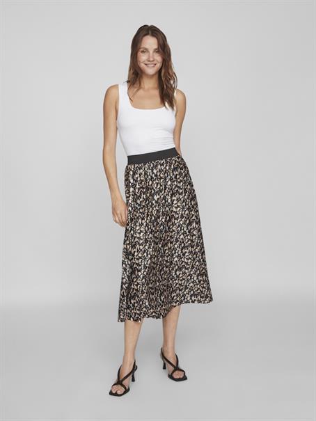 VINITBAN PRINT MIDI SKIRT - NOOS black1